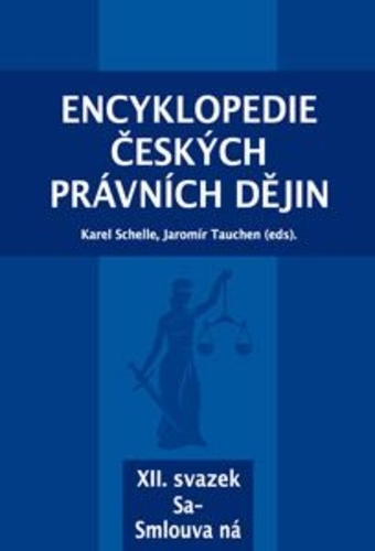 Encyklopedie českých právních dějin, XII. svazek Sa - Smlouva ná 