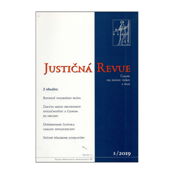 Justičná revue 3/2019 + CD