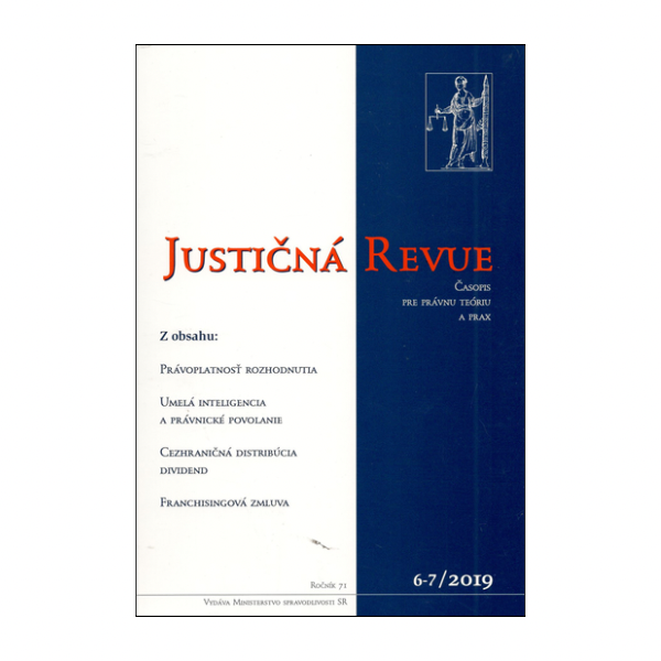 Justičná revue 6-7/2019 + CD