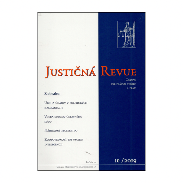 Justičná revue 10/2019 + CD
