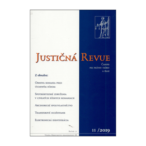 Justičná revue 11/2019 + CD