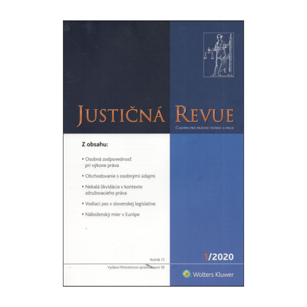 Justičná revue 1/2020
