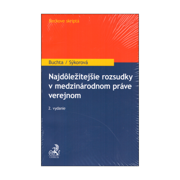 Najdôležitejšie rozsudky v medzinárodnom práve verejnom, 2. vydanie