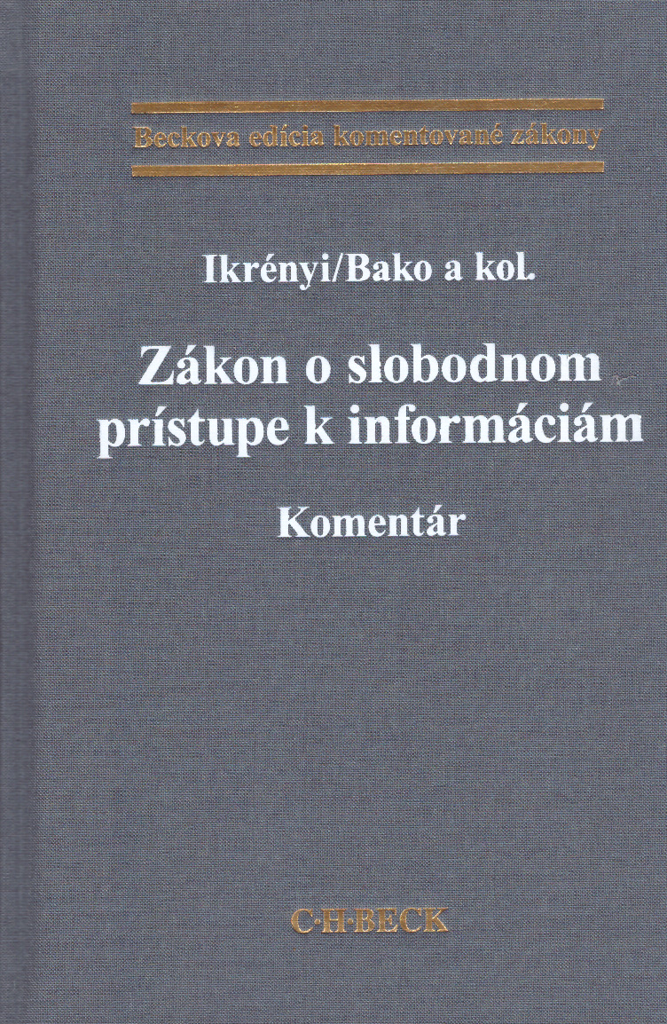 Zákon o slobodnom prístupe k informáciám. Komentár