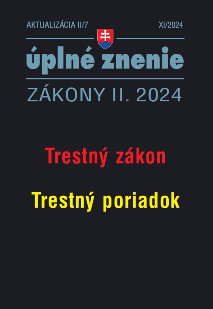 Trestný zákon. Trestný poriadok