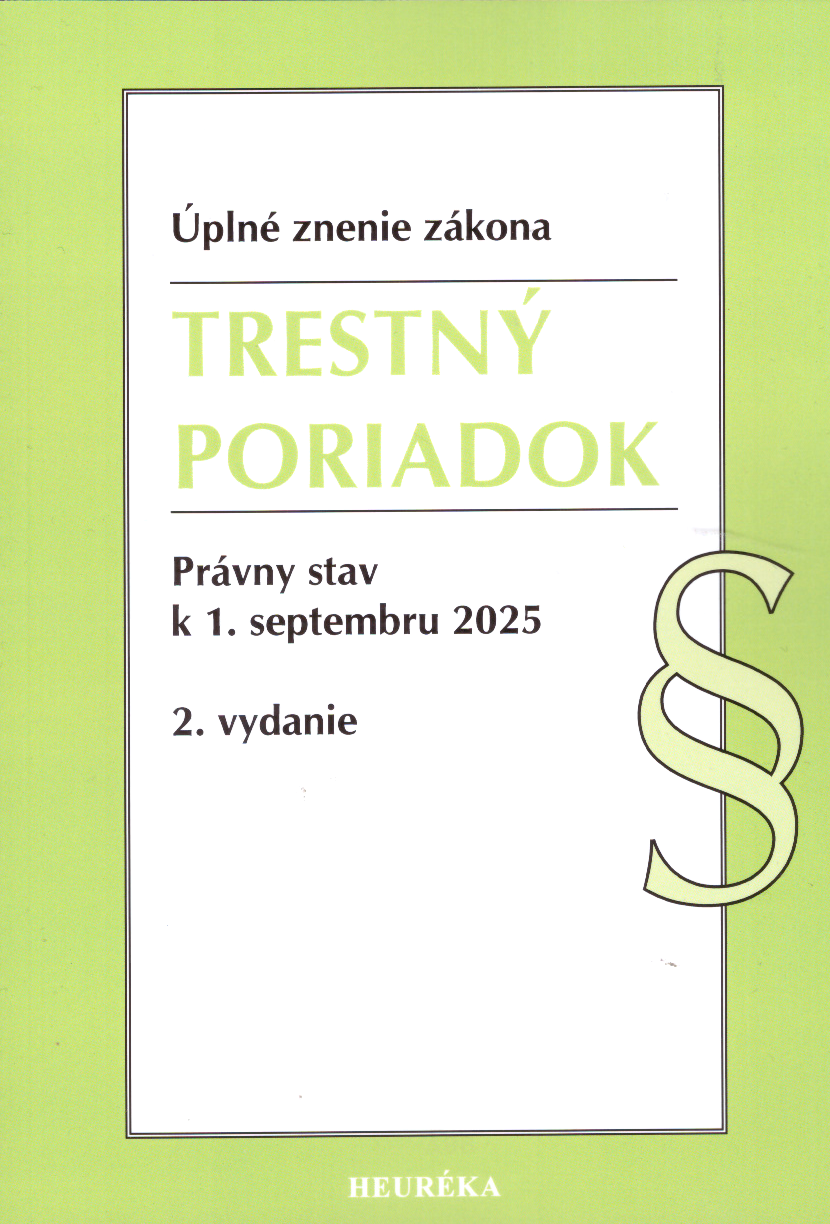 Trestný poriadok - úplné znenie zákona