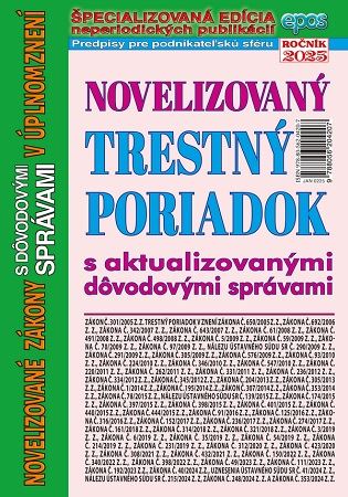 Novelizovaný Trestný poriadok v úplnom znení
