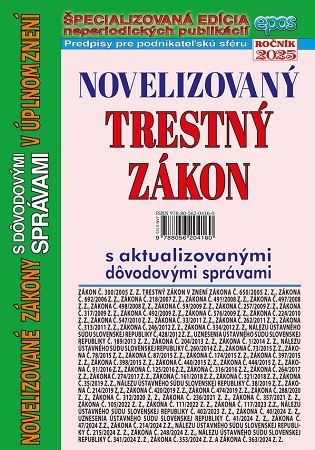 Novelizovaný Trestný zákon v úplnom znení