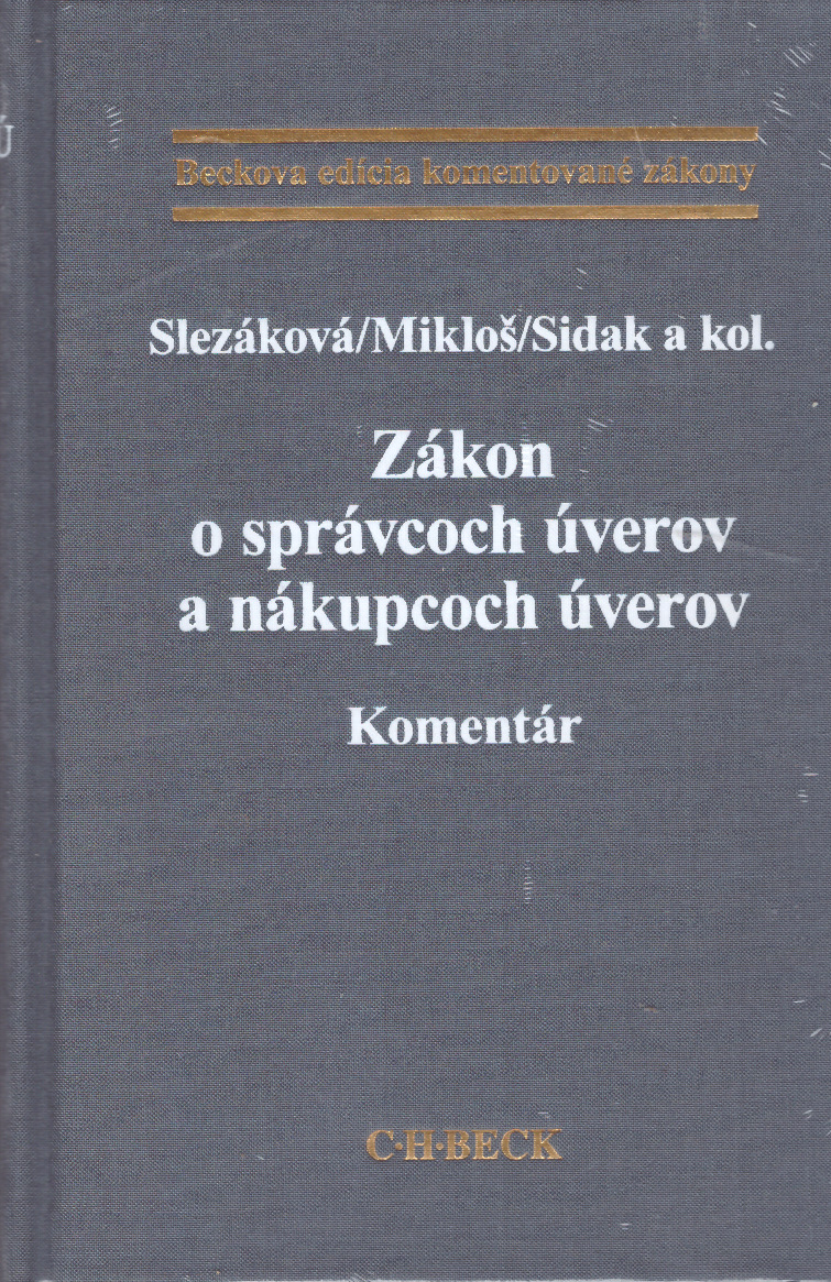 Zákon o správcoch úverov a nákupcoch úverov. Komentár