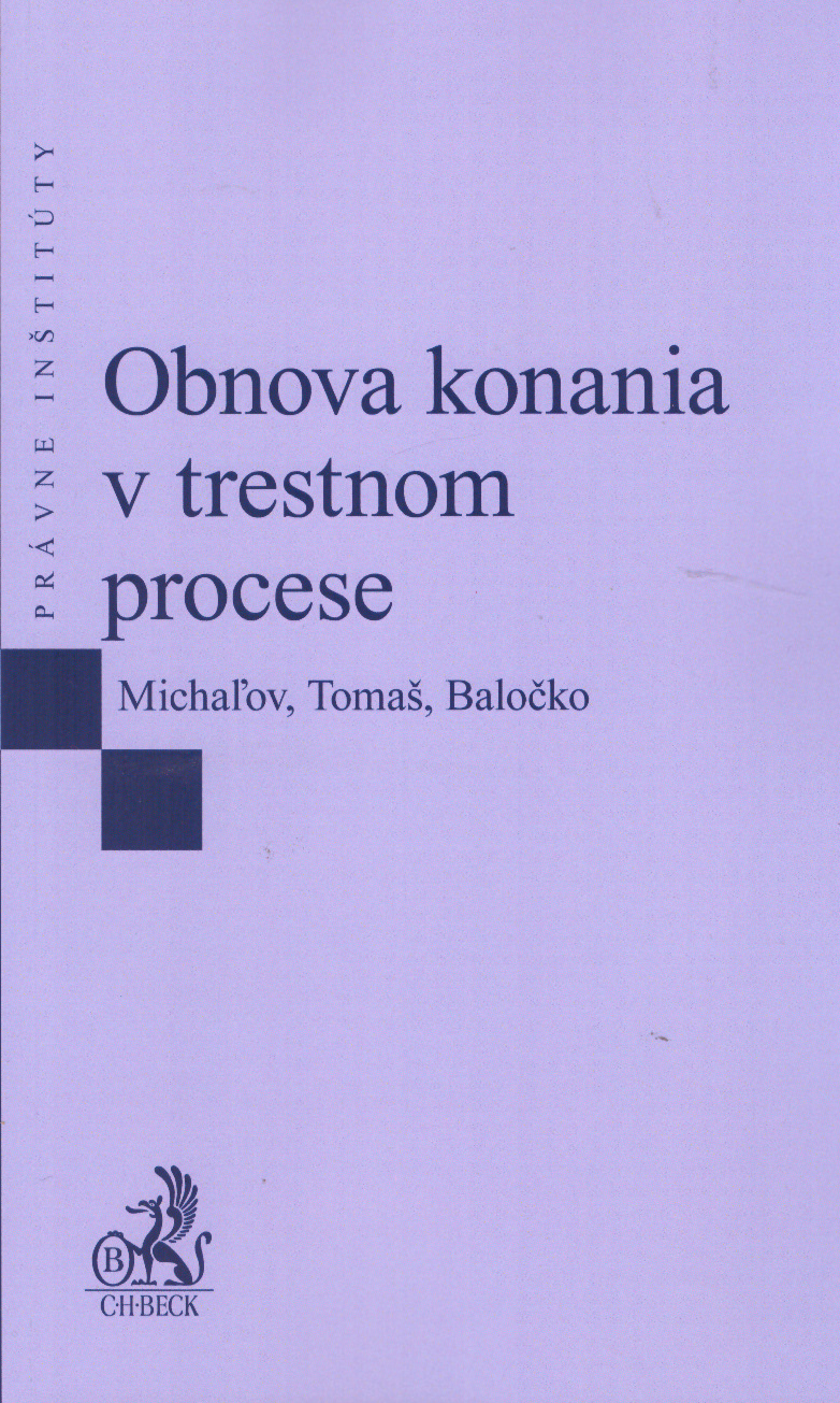 Obnova konania v trestnom procese