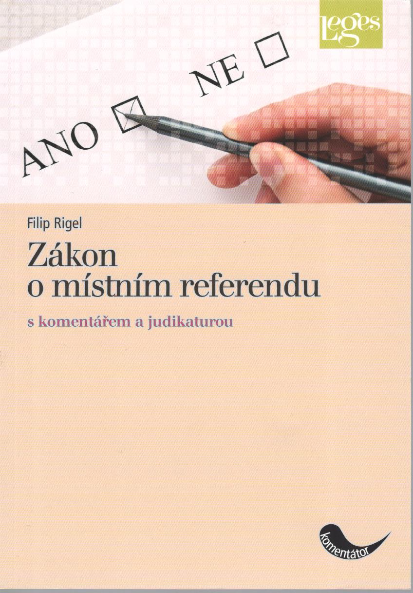 Zákon o místním referendu s komentářem a judikaturou