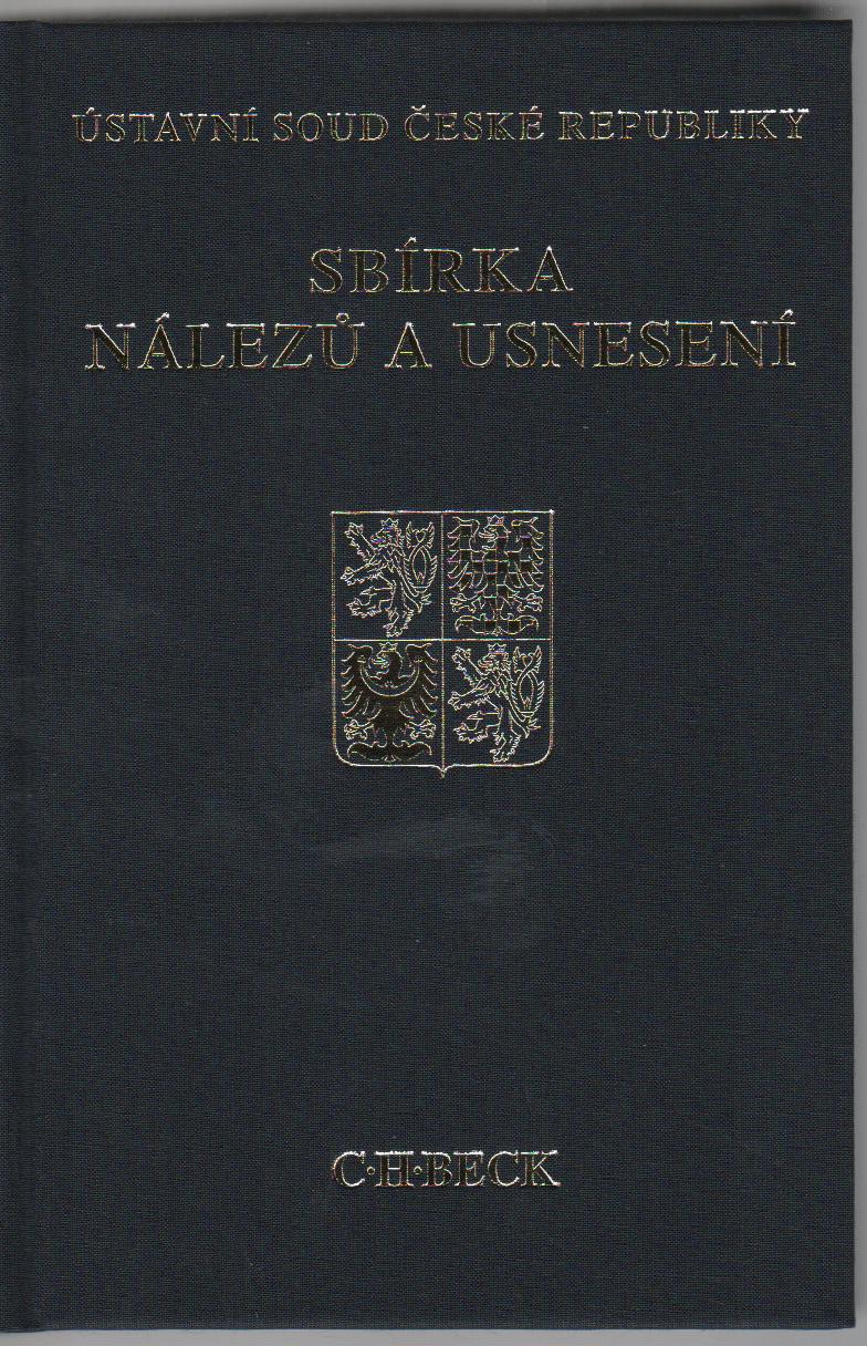 Sbírka nálezů a usnesení ÚS ČR, svazek 61