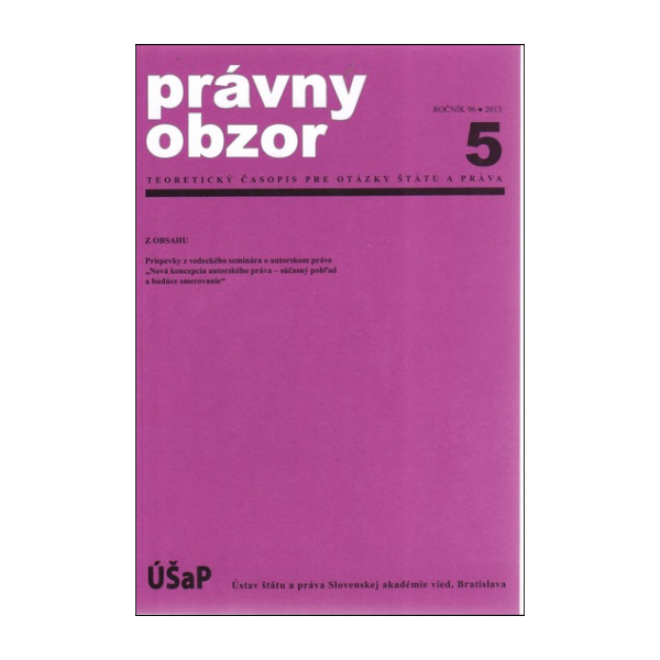 Právny obzor 5/2013