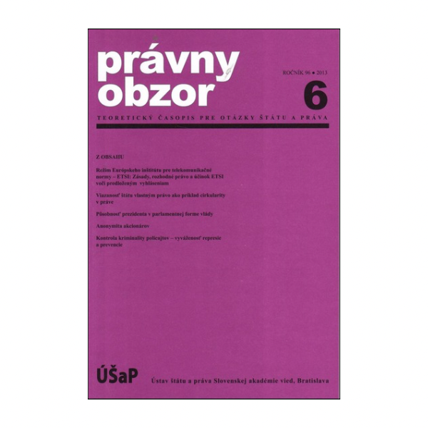 Právny obzor 6/2013