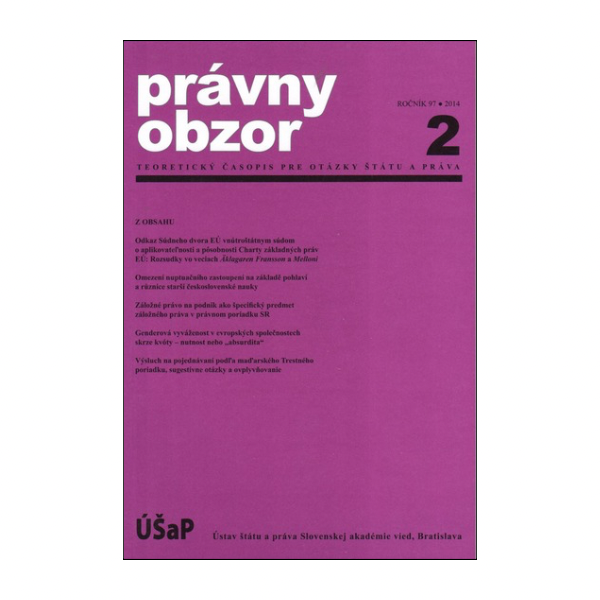 Právny obzor 2/2014