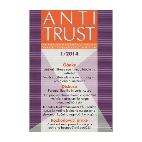 Antitrust č. 1/2014
