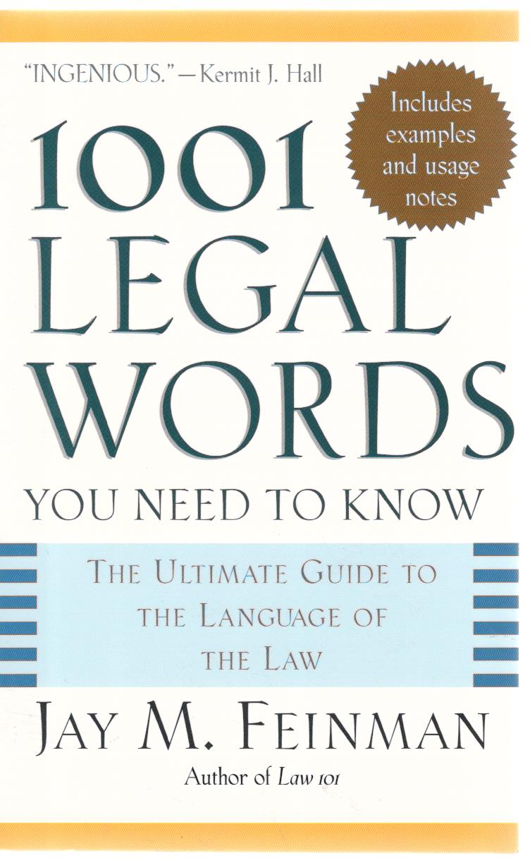 1001 Legal Words you Need to Know
