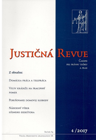 Justičná revue 4/2017 + CD