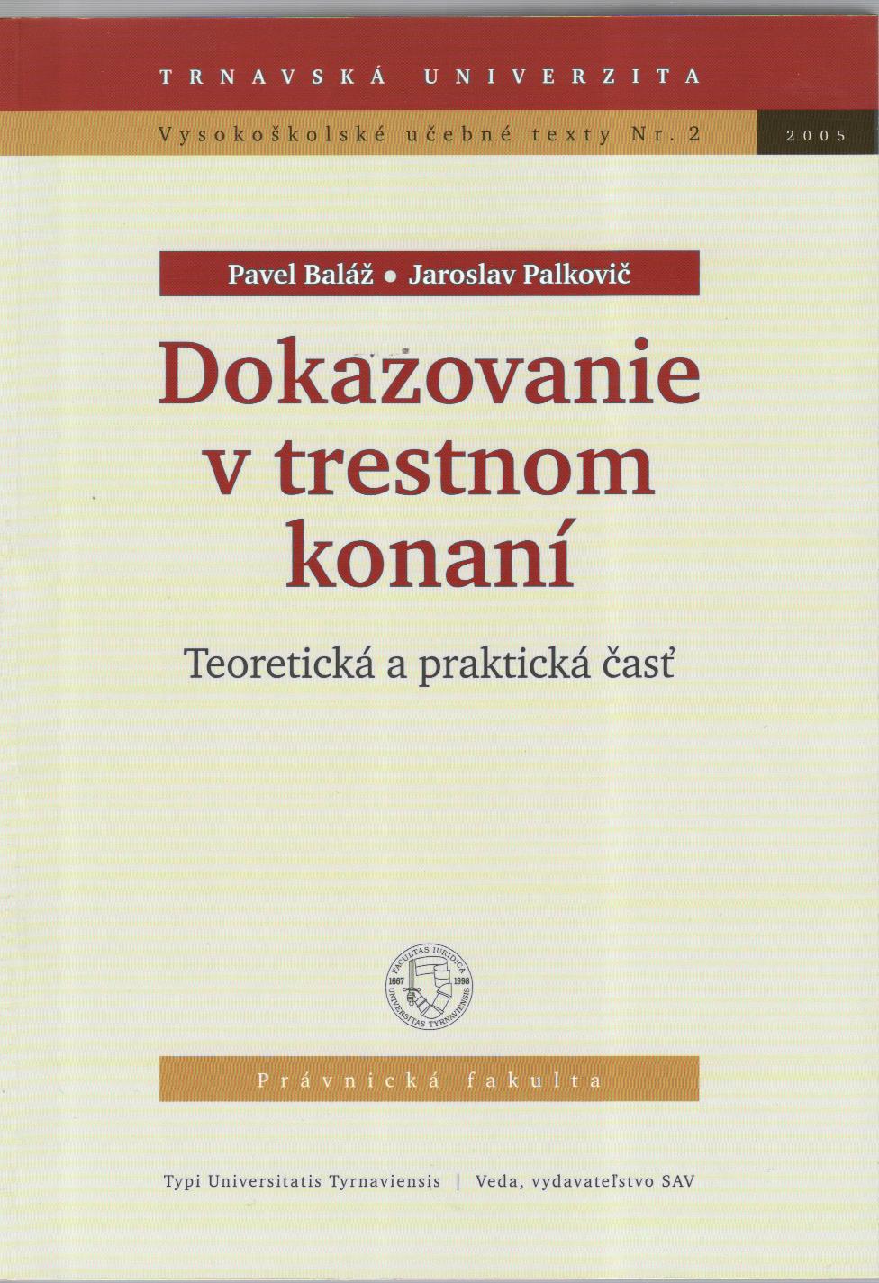 Dokazovanie v trestnom konaní