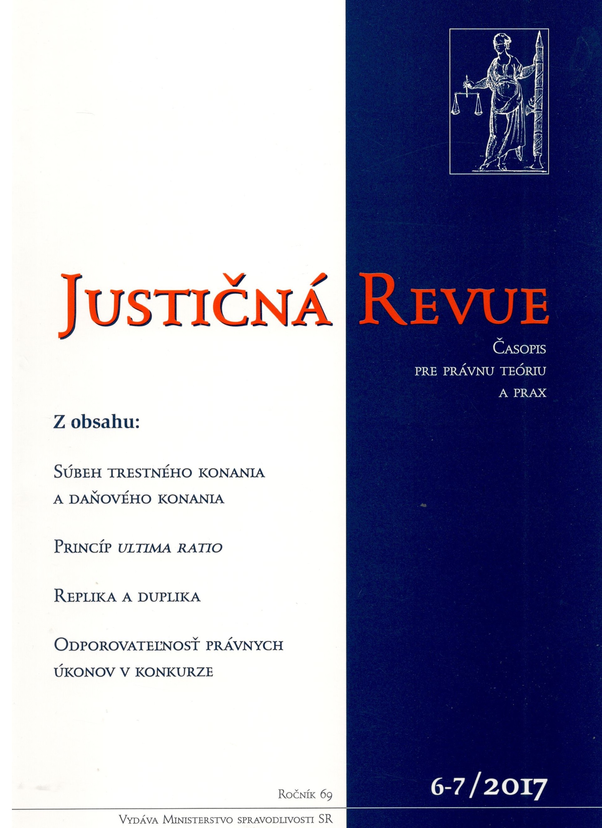 Justičná revue 6-7/2017 + CD