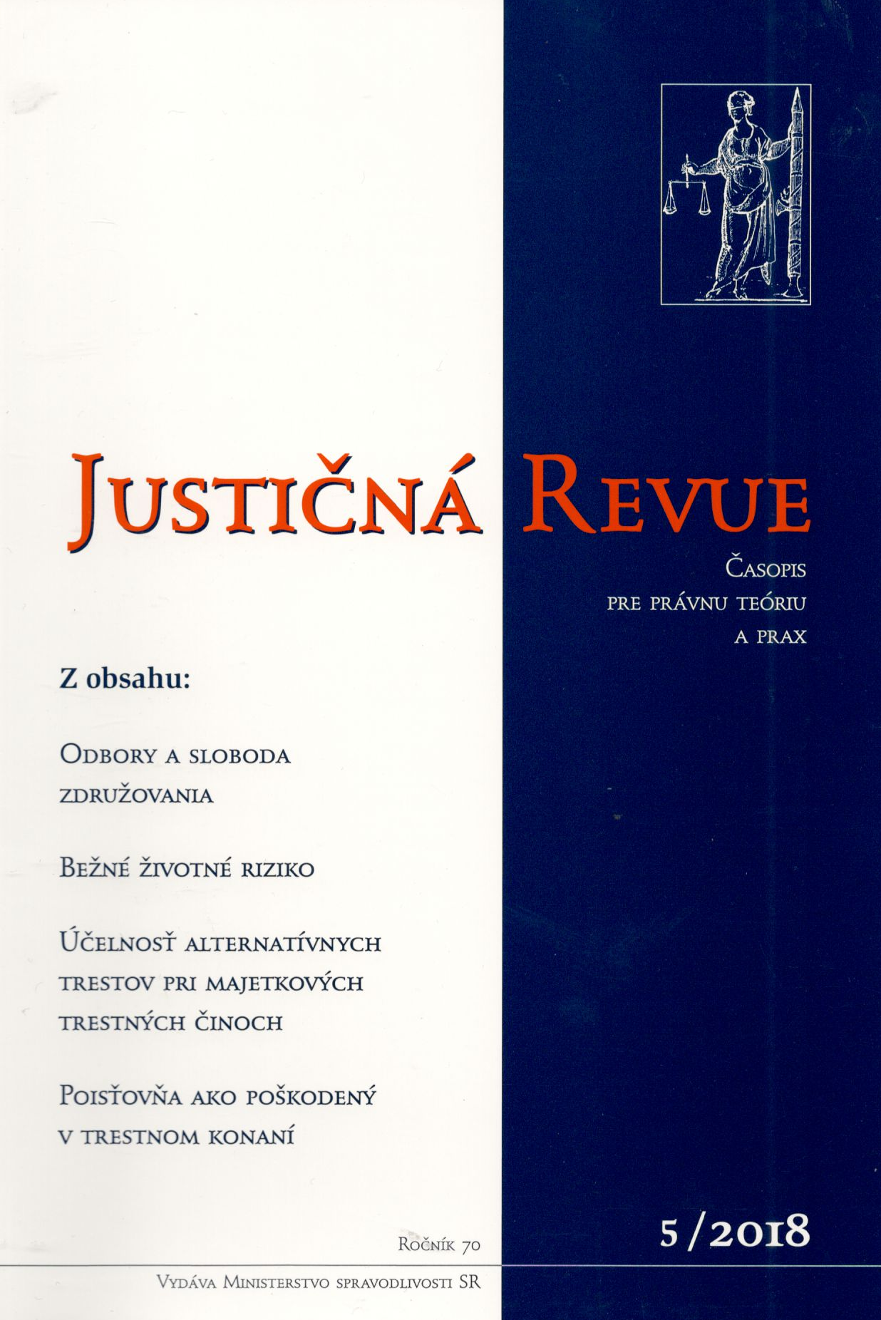 Justičná revue 5/2018 + CD