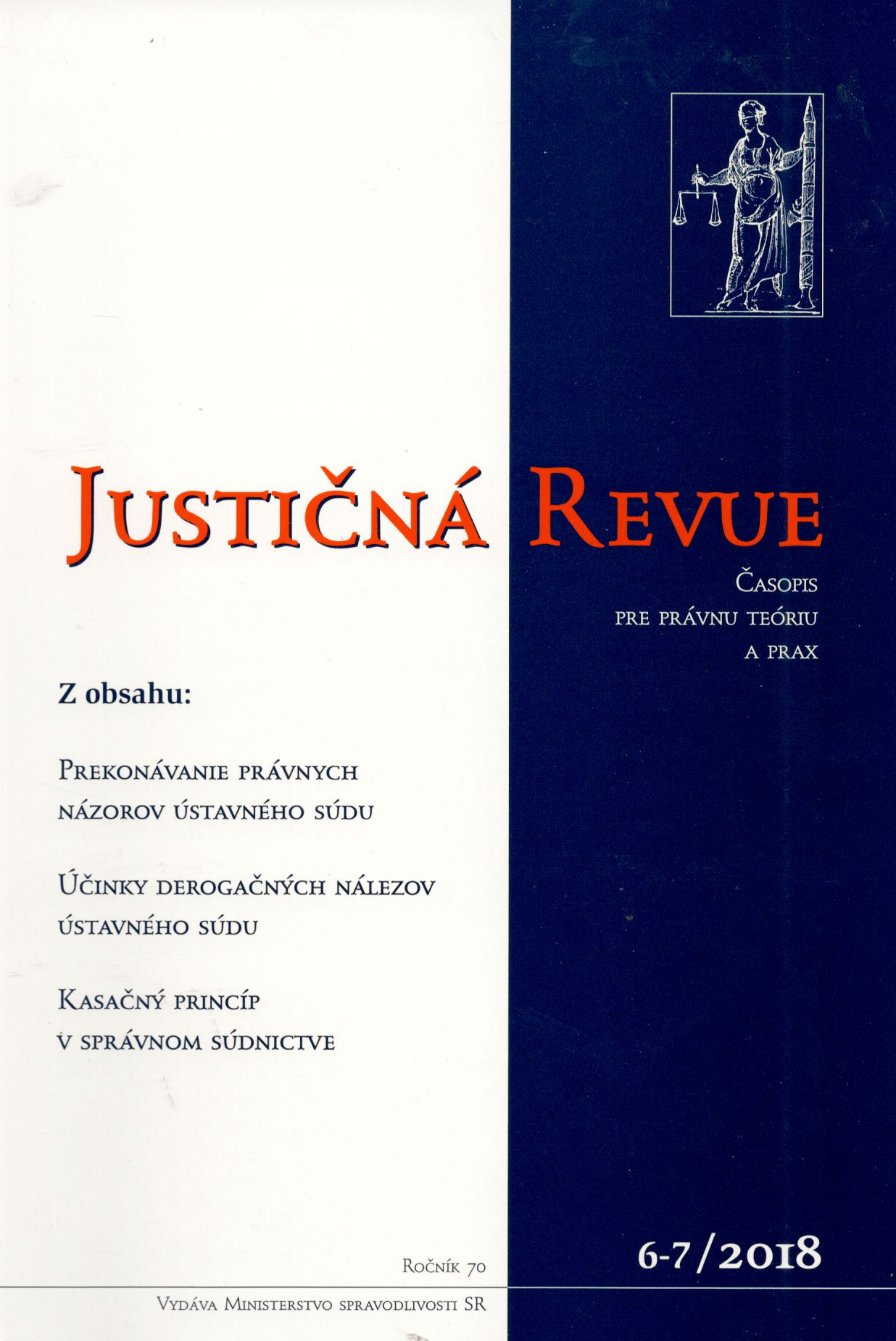 Justičná revue 6-7/2018 + CD