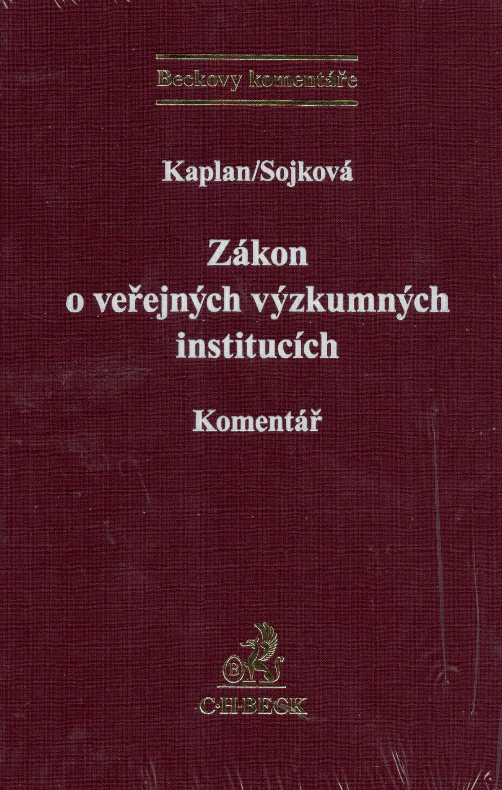 Zákon o veřejných výzkumných institucích. Komentář 