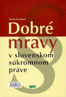 Dobré mravy v slovenskom súkromnom práve