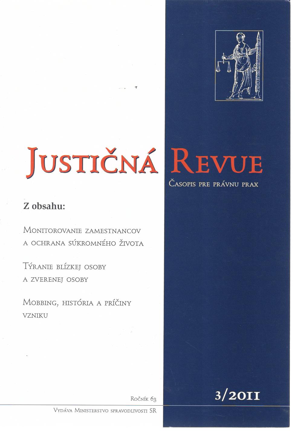 Justičná revue 3/2011 + CD