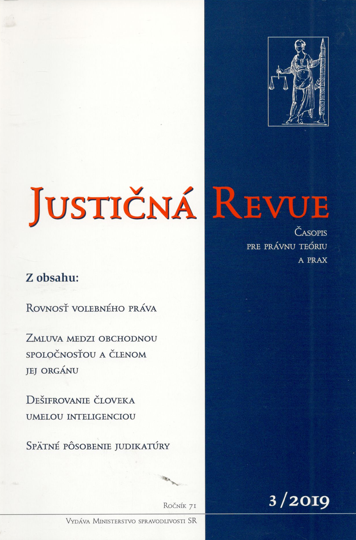 Justičná revue 3/2019 + CD