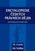 Encyklopedie českých právních dějin XX. svazek Vá-Volba