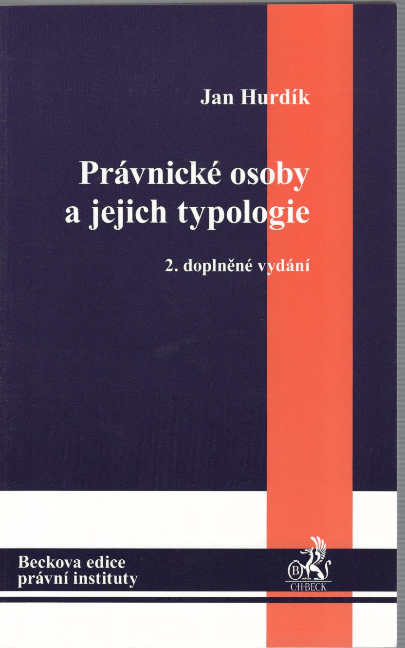 Právnické osoby a jejich typologie, 2.vydání