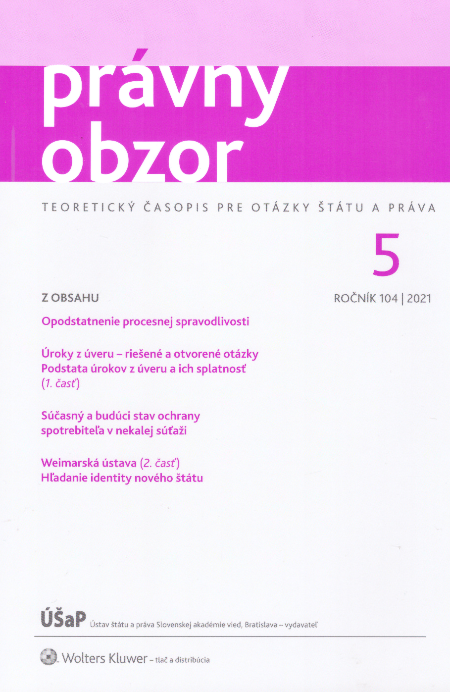 Právny obzor 5/2021