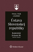 Ústava Slovenskej republiky. Komentár Zväzok III.
