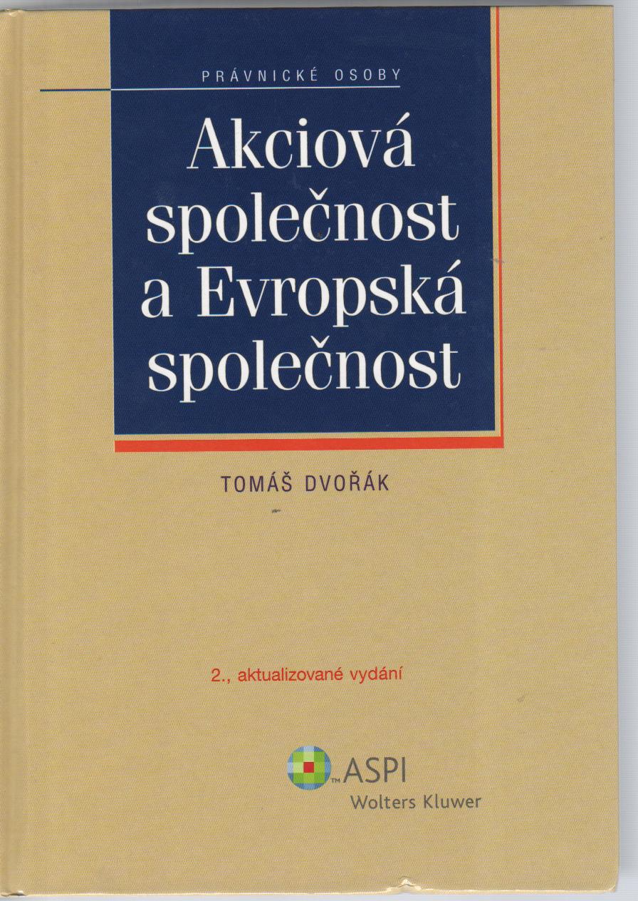 Akciová společnost a Evropská společnost, 2.vydanie