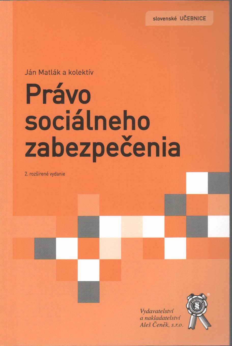 Právo sociálneho zabezpečenia, 2.vydanie