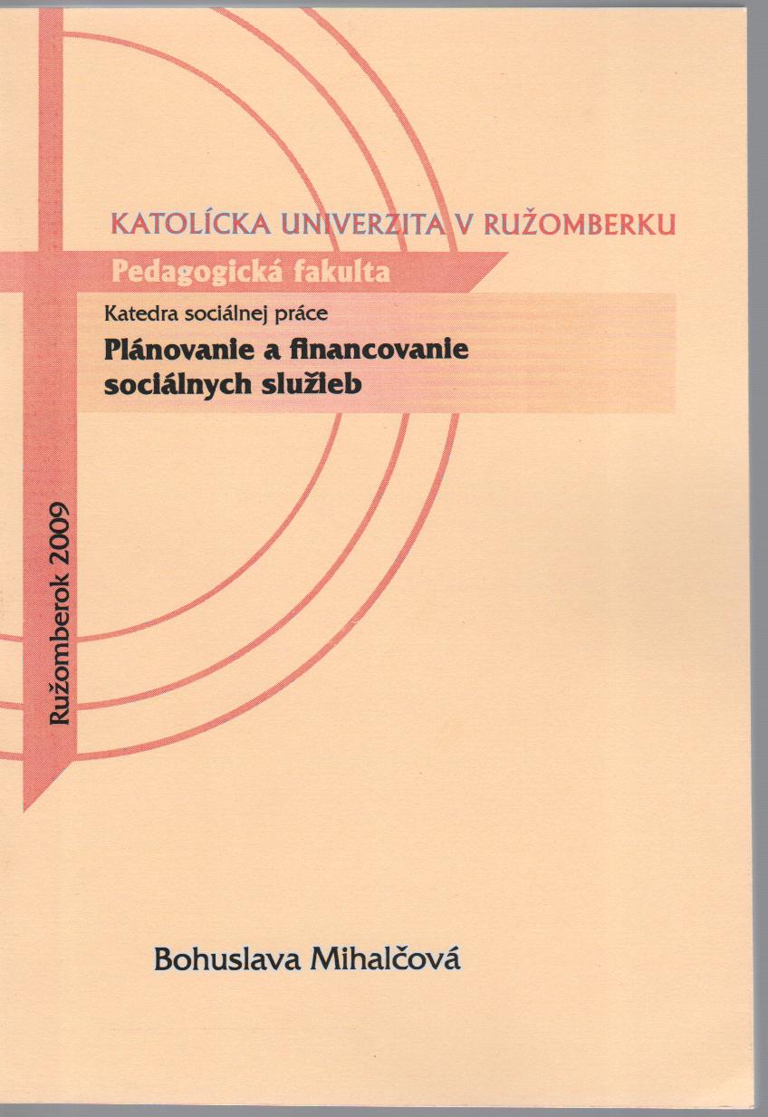 Plánovanie a financovanie sociálnych služieb