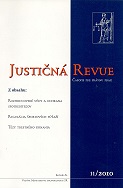 Justičná revue 11/2010 + CD