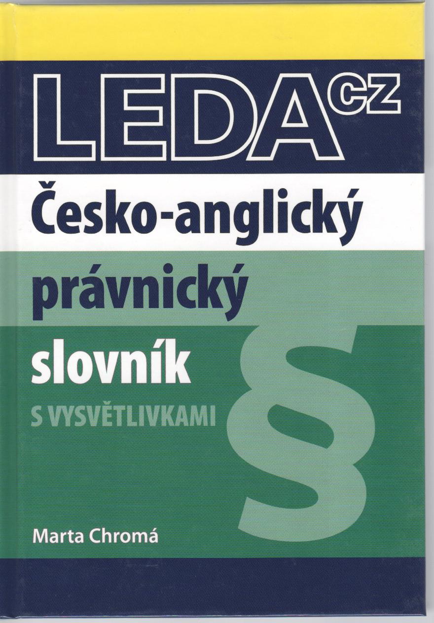 Česko-anglický právnický slovník, 3.vydanie