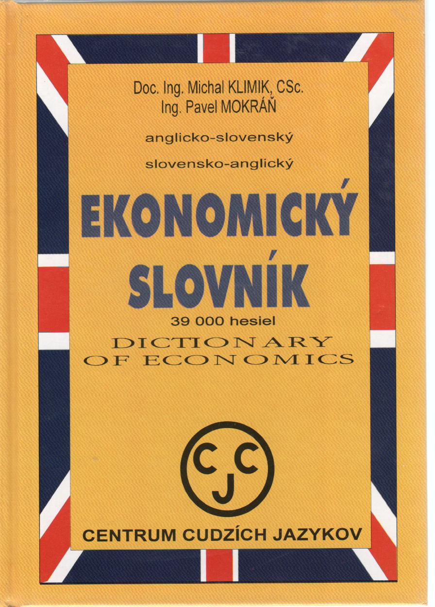 Ekonomický slovník anglicko-slovenský slovensko-anglický