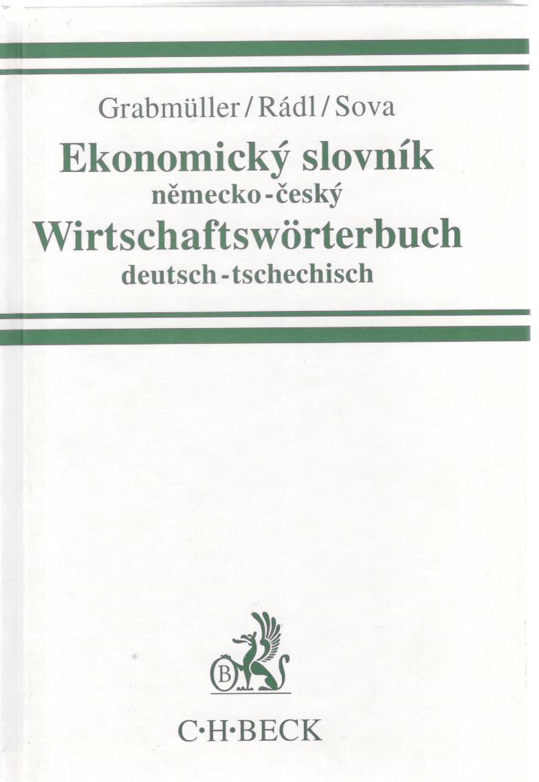 Ekonomický slovník německo-český, 3.vyd.