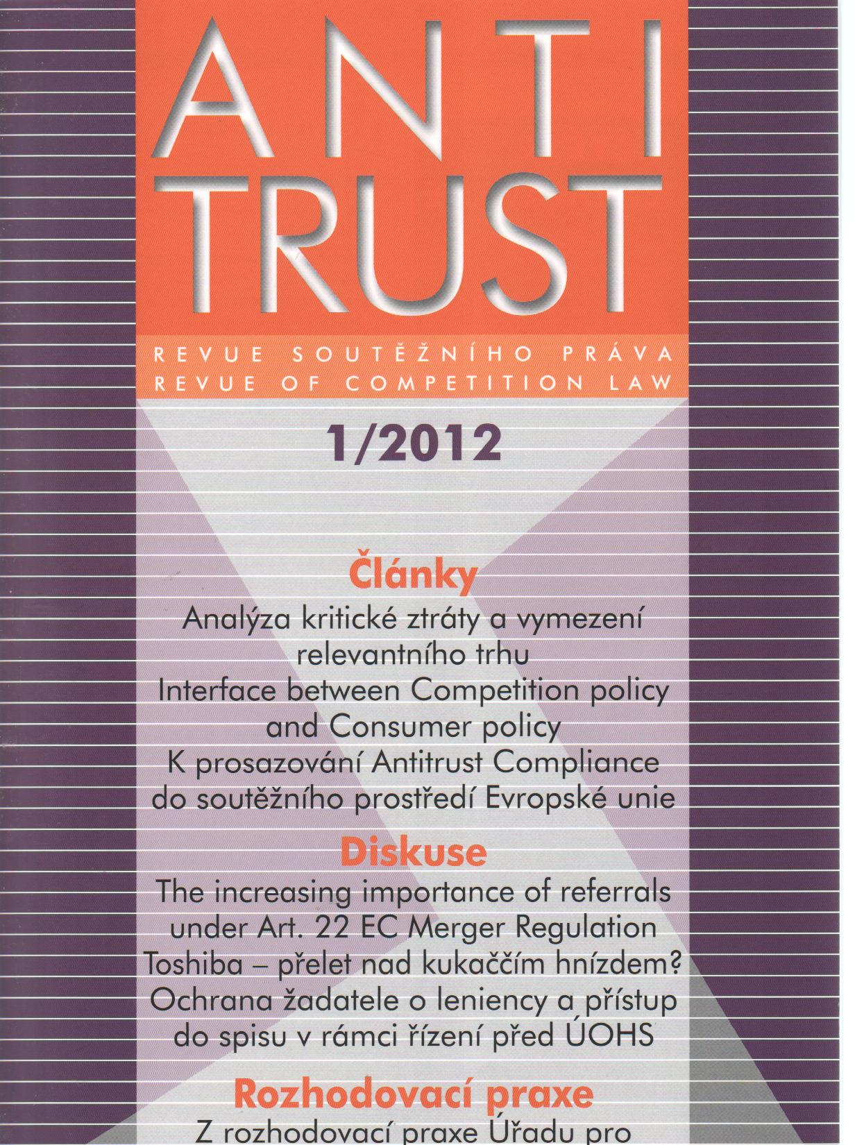 Antitrust č.1/2012