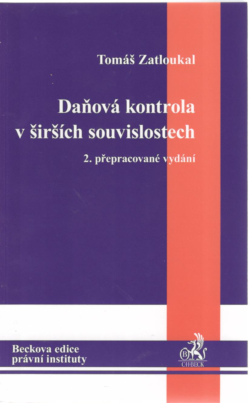 Daňová kontrola v širších souvislostech, 2.vydání