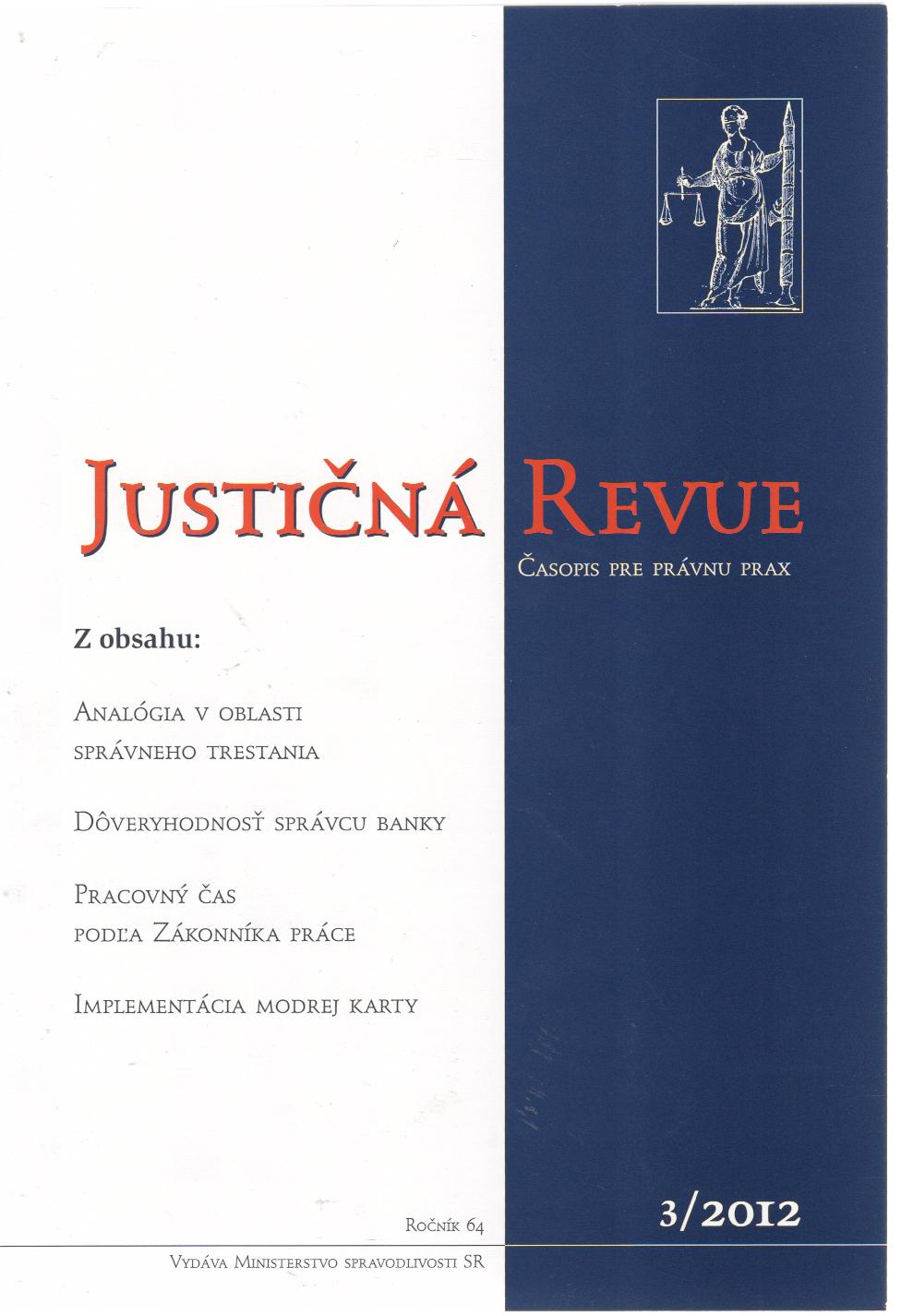 Justičná revue 3/2012 + CD