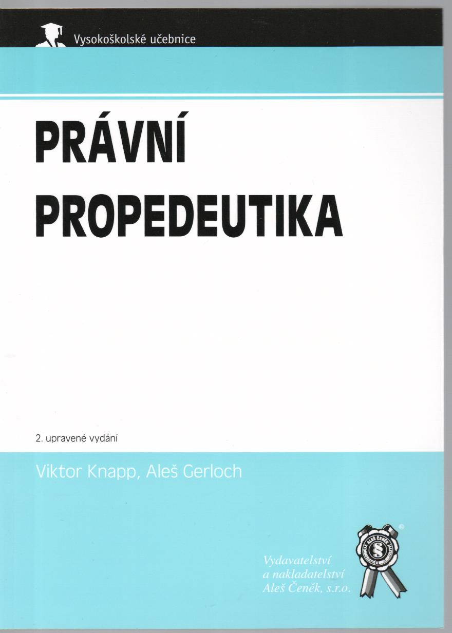 Právní propedeutika, 2.vydání