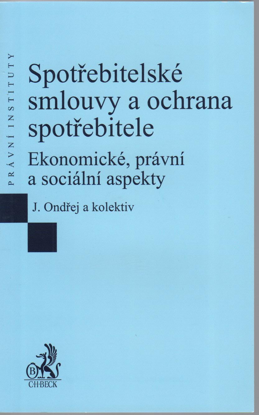 Spotřebitelské smlouvy a ochrana spotřebitele