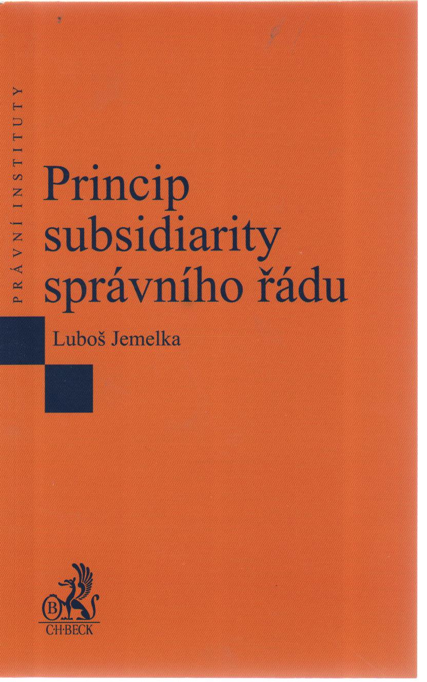 Princip subsidiarity správního řádu