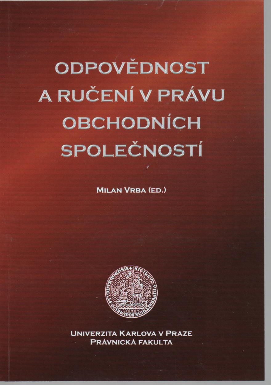 Odpovědnost a ručení v právu obchodních společností