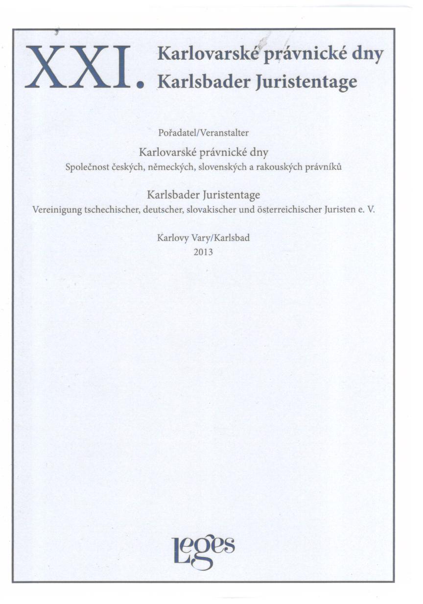 XXI. Karlovarské právnické dny