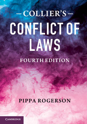 Collier's Conflict of Laws, 4th edition